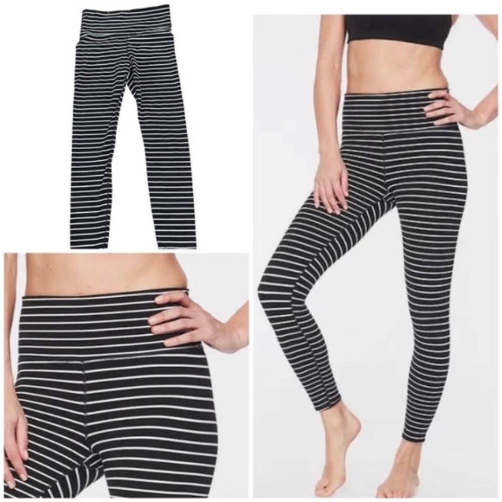 ATHLETA ELATION VIRASANA STRIPE 7/8 TIGHT - Picture 1 of 7